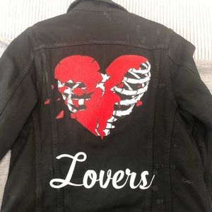 amiri lovers denim jacket